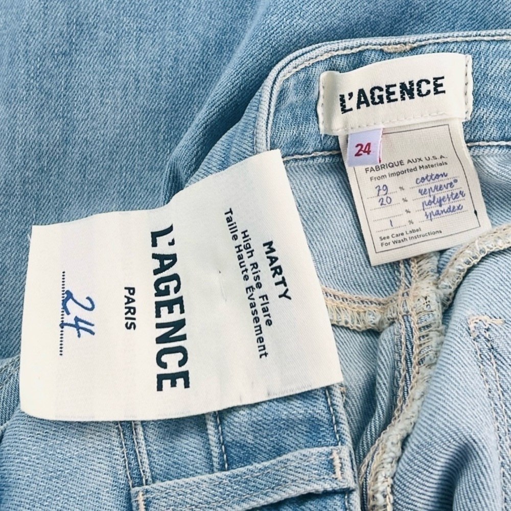 New with Tags L'AGENCE Bell High-Rise Flared Jeans - Picture 3 of 4
